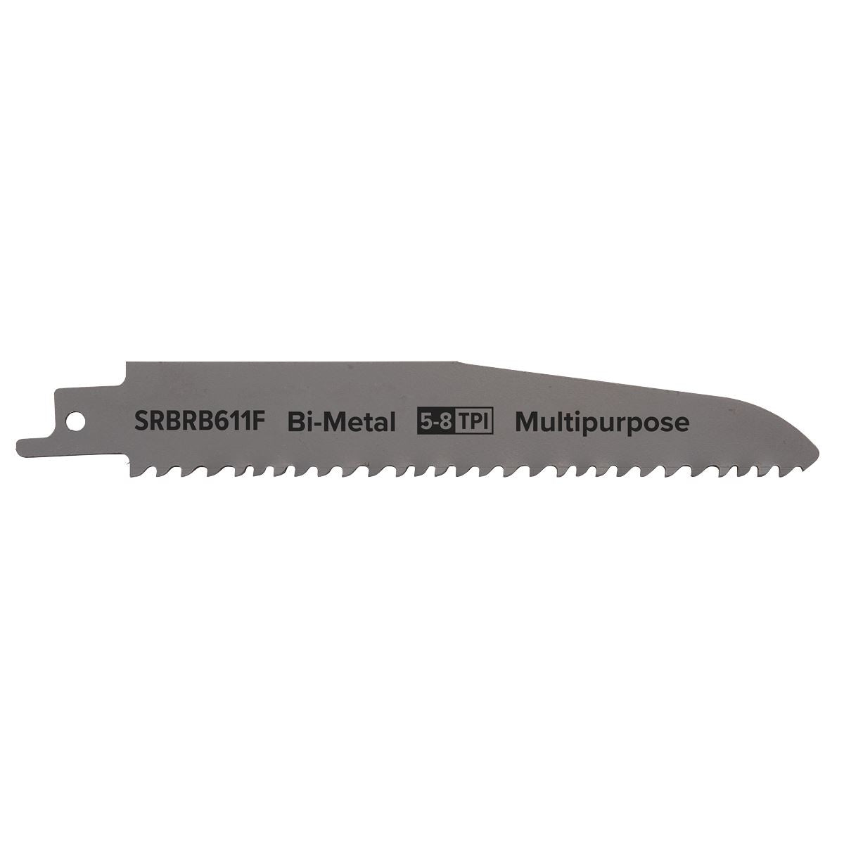 Sealey Reciprocating Saw Blade Multipurpose 150mm 5-8tpi - Pack of 5 SRBRB611F