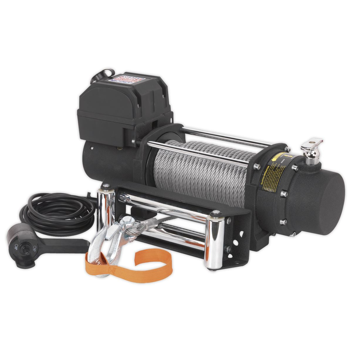 Sealey Self-Recovery Winch 5450kg (12000lb) Line Pull 12V SRW5450