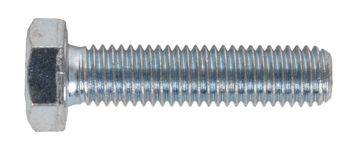 Sealey HT Setscrew M12 x 50mm 8.8 Zinc Pack of 25 SS1250