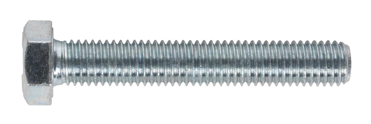 Sealey HT Setscrew M12 x 75mm 8.8 Zinc Pack of 10 SS1275