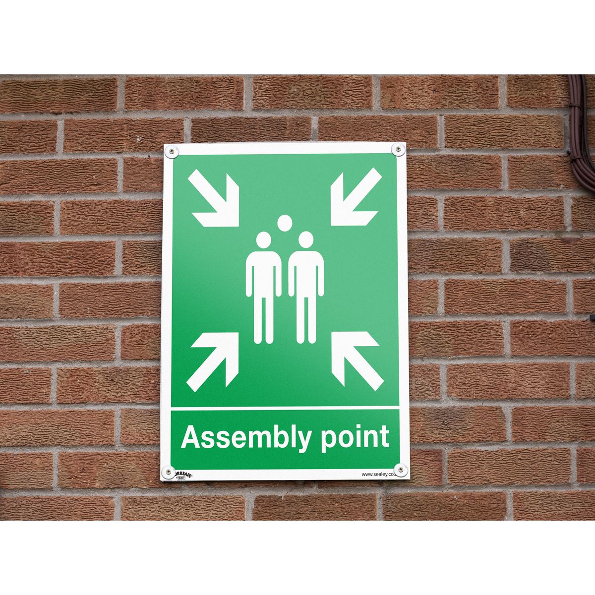 Sealey Safe Conditions Safety Sign - Assembly Point - Rigid Plastic SS37P1