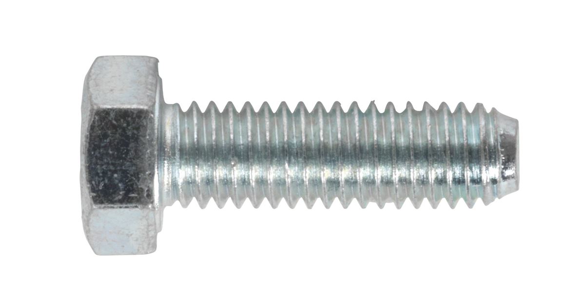 Sealey HT Setscrew M5 x 16mm 8.8 Zinc Pack of 50 SS516