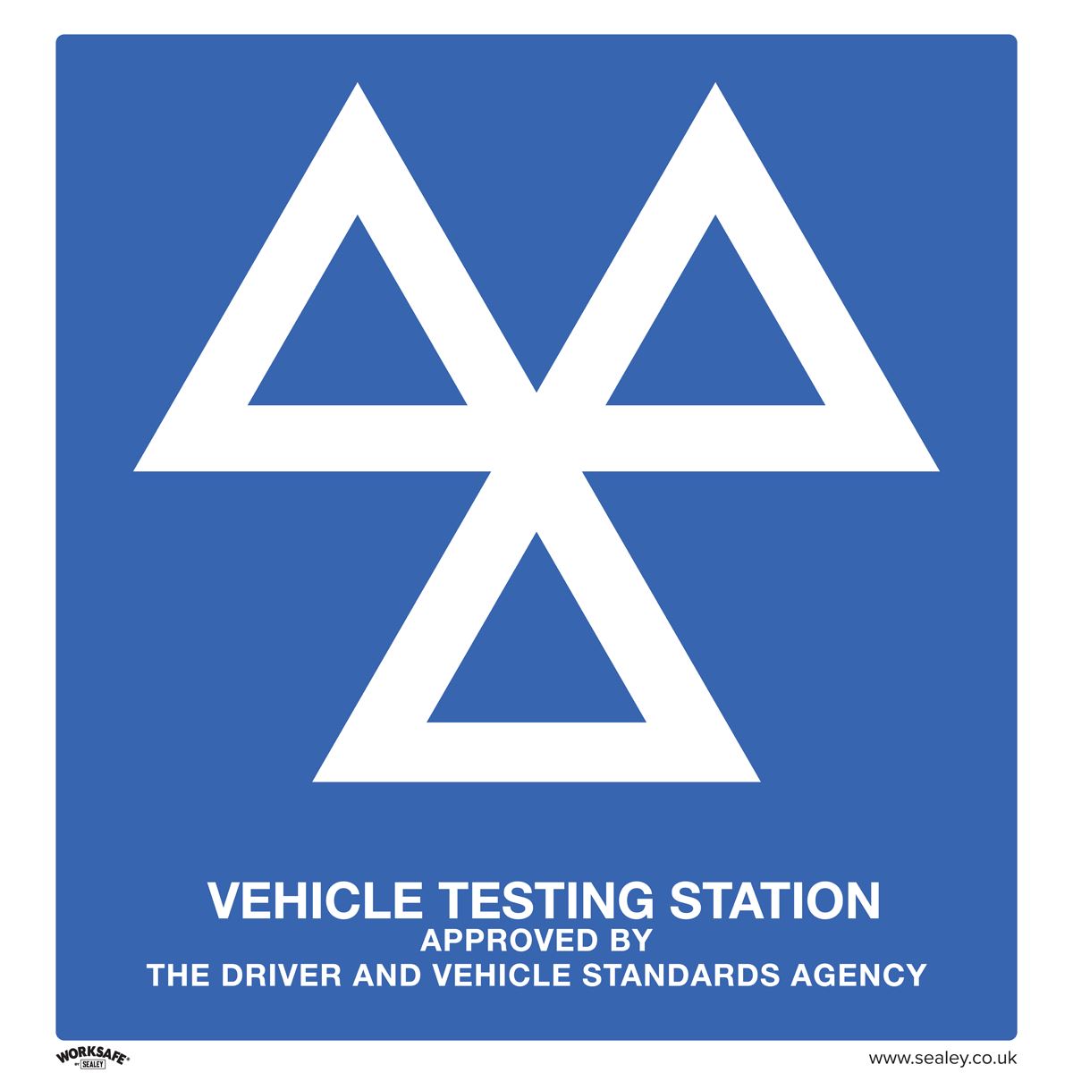 Sealey Warning Safety Sign - MOT Testing Station - Aluminium Composite SS51A1