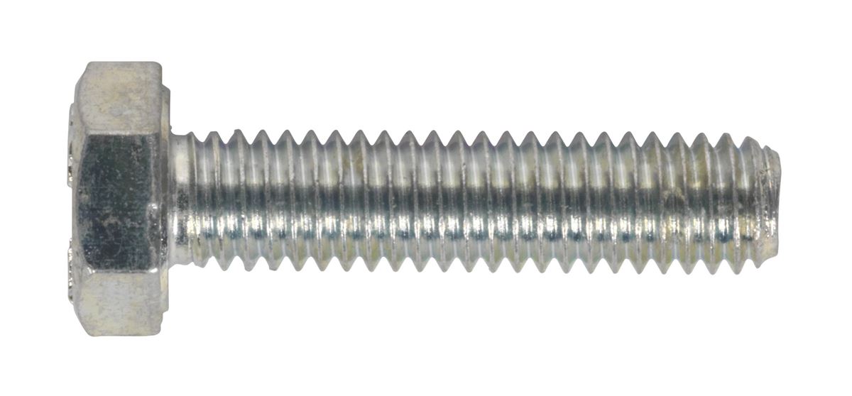 Sealey HT Setscrew M6 x 25mm 8.8 Zinc Pack of 50 SS625