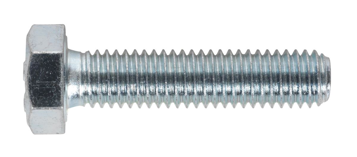 Sealey HT Setscrew M8 x 35mm 8.8 Zinc Pack of 50 SS835