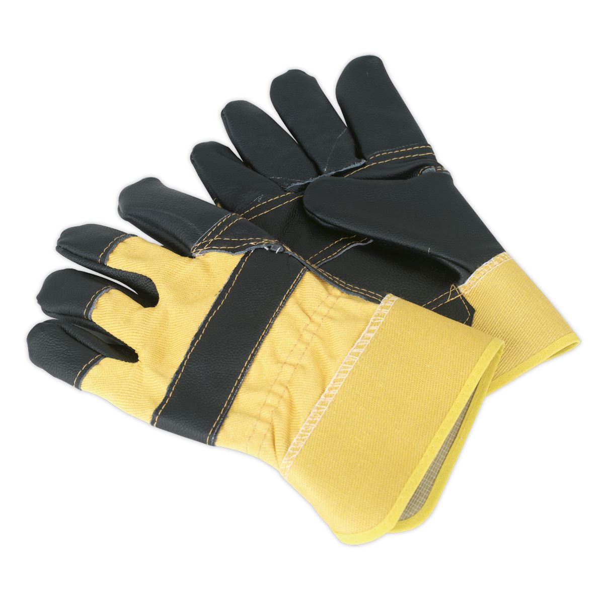 Sealey Rigger's Gloves Hide Palm Pair SSP13