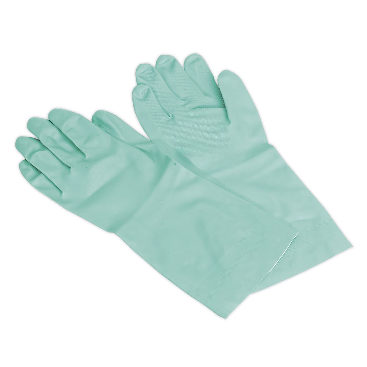 Sealey Nitrile Gauntlets for use with Thinners 330mm Cuffed Pair SSP34