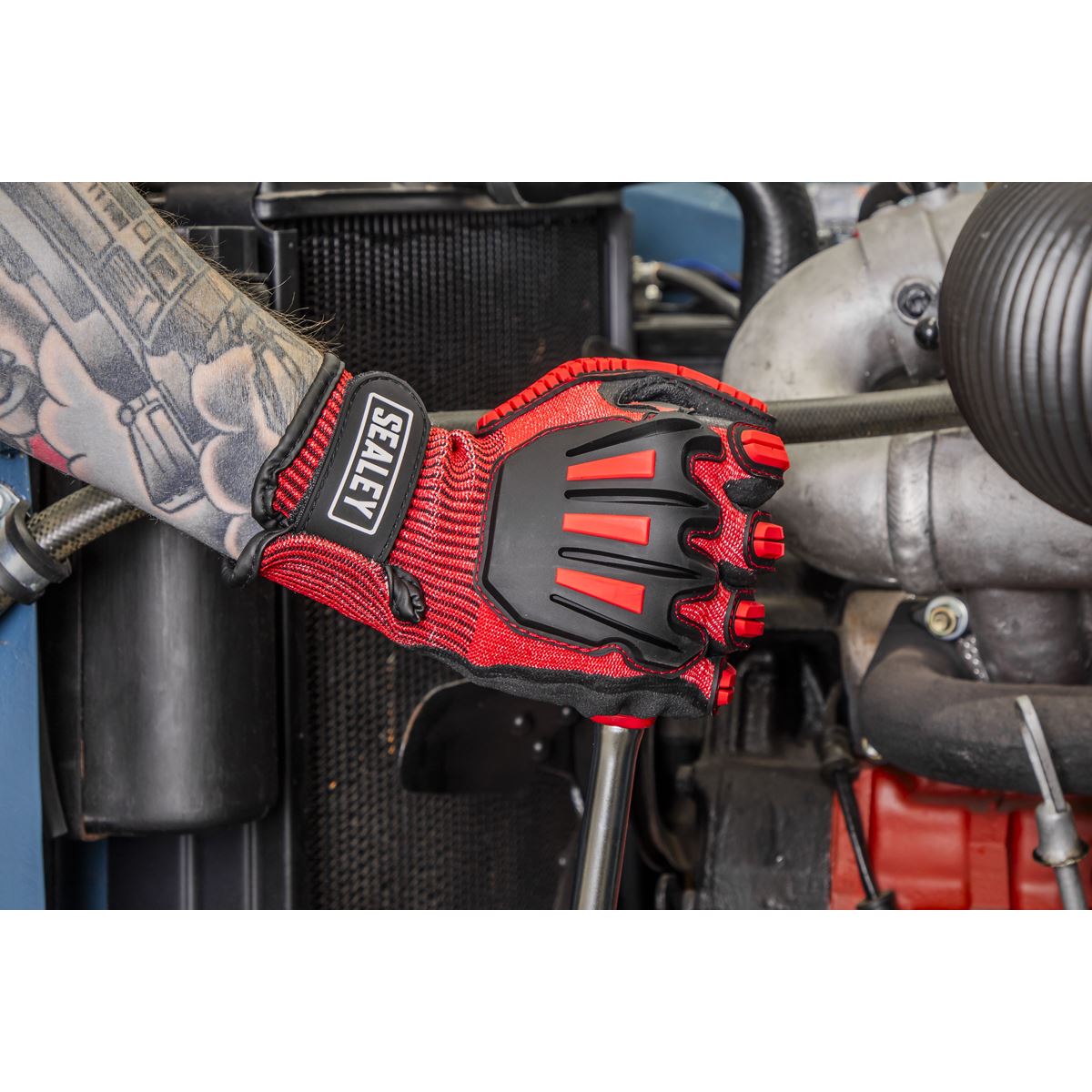 Sealey Cut & Impact Resistant Gloves - Large - Pair SSP38L