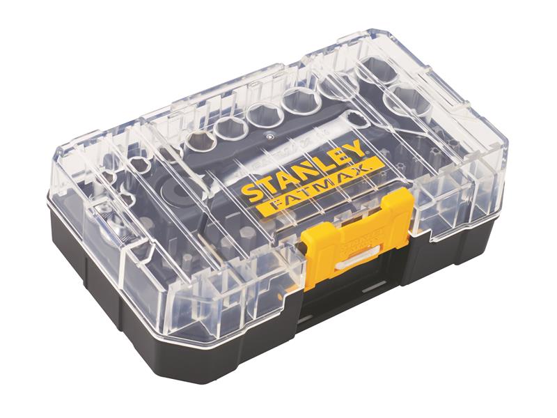 STANLEY FatMax 1/4in Socket & Bit Set 37 Piece In A PRO-STACK case STA019101