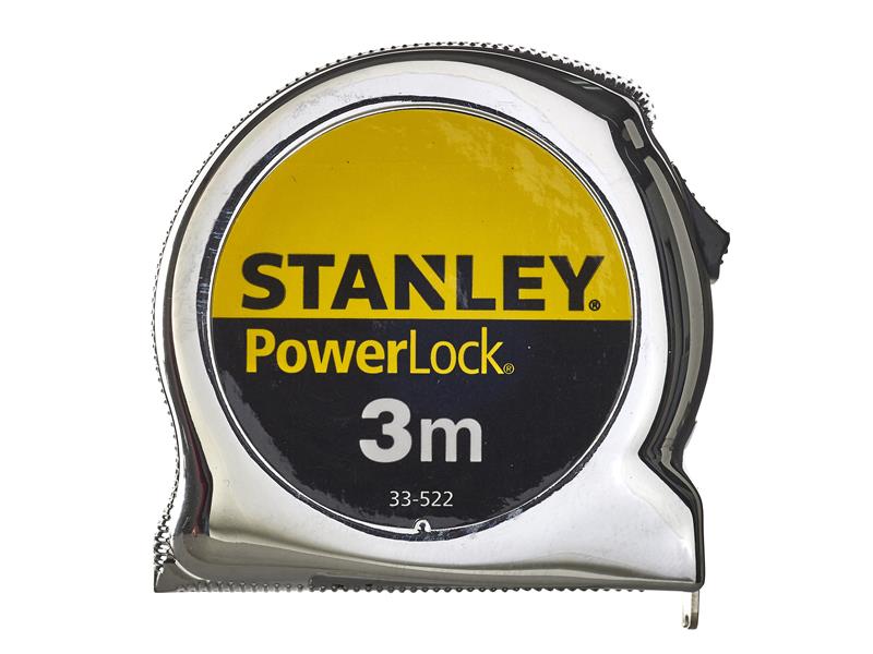 STANLEY® PowerLock® Classic Pocket Tape 3m (Width 19mm) (Metric only) STA033522