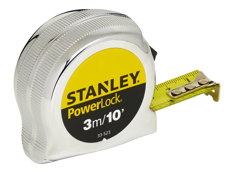 STANLEY® PowerLock® Classic Pocket Tape 3m/10ft (Width 19mm) STA033523