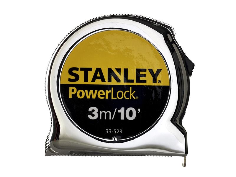 STANLEY® PowerLock® Classic Pocket Tape 3m/10ft (Width 19mm) STA033523