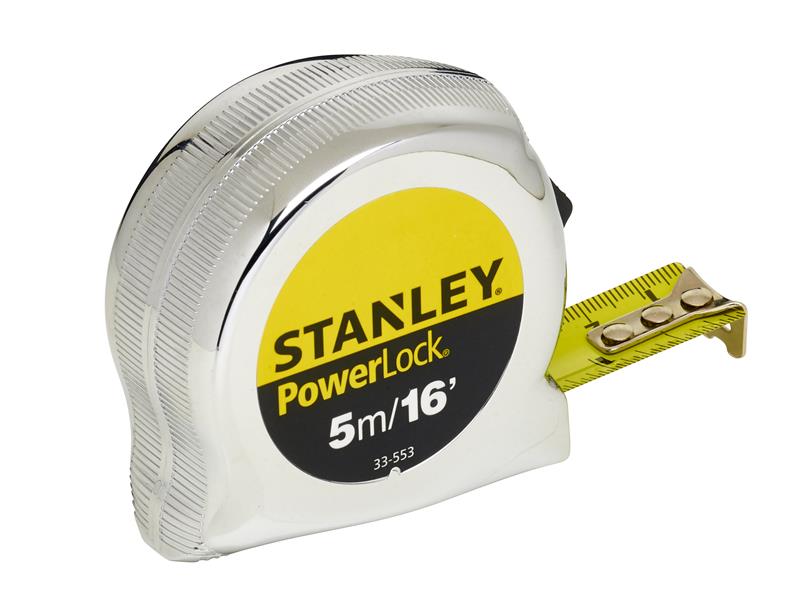 STANLEY® PowerLock® Classic Pocket Tape 5m/16ft (Width 19mm) STA033553