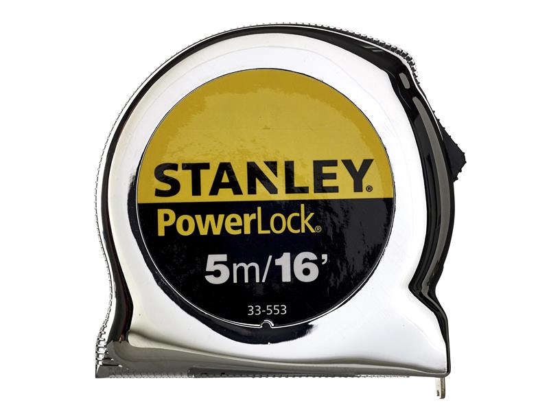 STANLEY® PowerLock® Classic Pocket Tape 5m/16ft (Width 19mm) STA033553