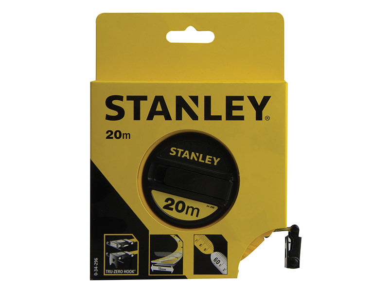 STANLEY® Closed Case Fibreglass Long Tape 20m (Width 13mm) STA034296