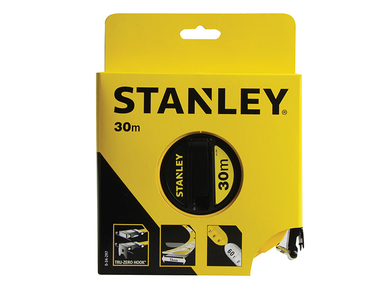 STANLEY® Closed Case Fibreglass Long Tape 30m (Width 13mm) STA034297