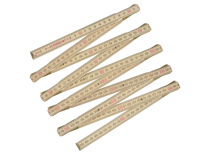 STANLEY® Wooden Folding Rule 2m STA035455