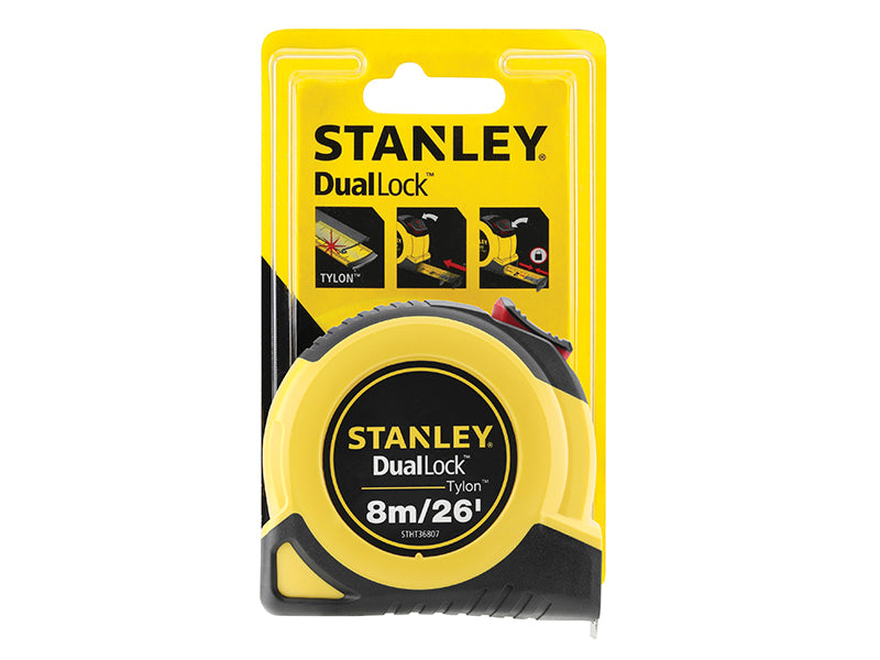 STANLEY® DualLock™ Tylon™ Pocket Tape 8m/26ft (Width 25mm) STA036807