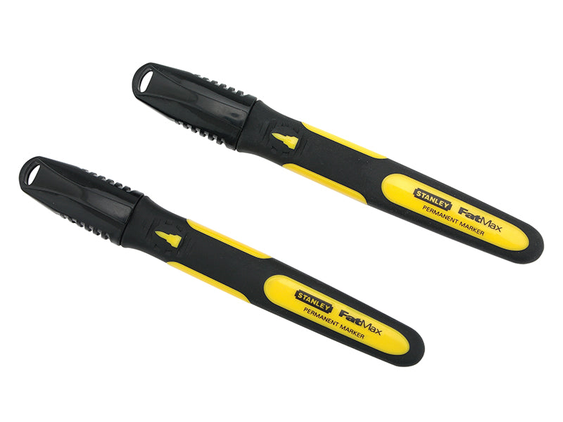 STANLEY® Fine Tip Marker Black (Pack 2) STA047312