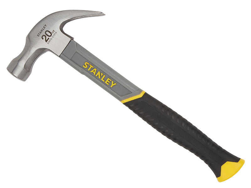 STANLEY® Curved Claw Hammer Fibreglass Shaft 570g (20oz) STA051310