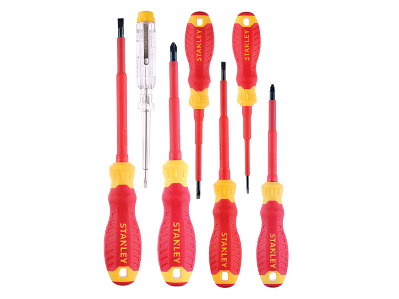 STANLEY® FatMax® VDE Insulated Screwdriver Set, 7 Piece STA060031