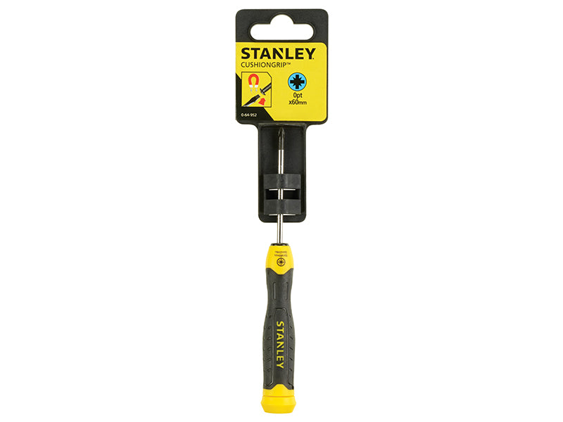 STANLEY® Cushion Grip Screwdriver Pozidriv Tip PZ0 x 60mm STA064952