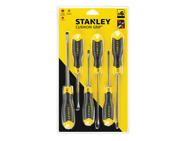 STANLEY® Cushion Grip Screwdriver Set, 6 Piece STA065007
