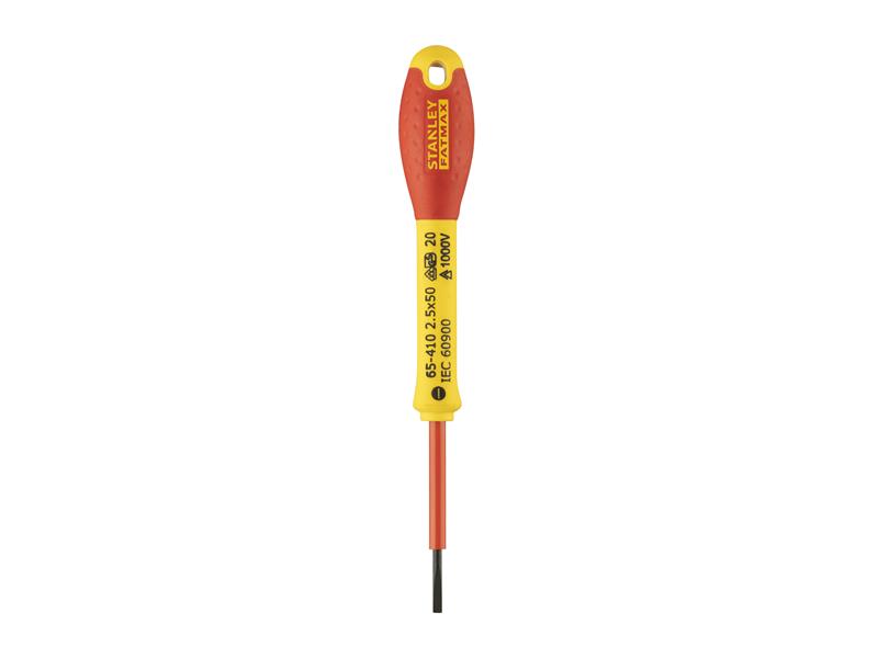 STANLEY® FatMax® VDE Insulated Screwdriver Parallel Tip 2.5 x 50mm STA065410