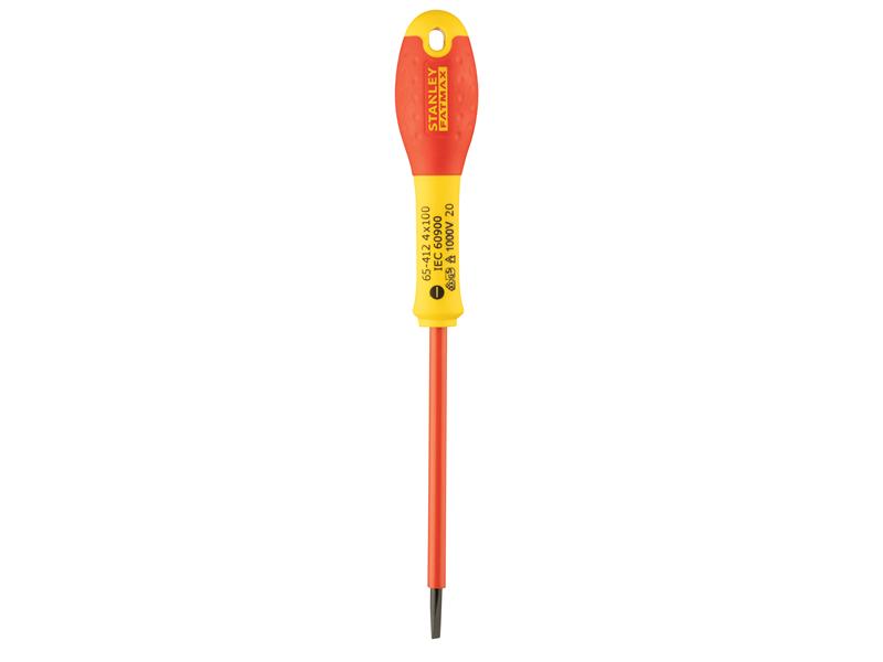 STANLEY® FatMax® VDE Insulated Screwdriver Parallel Tip 4.0 x 100mm STA065412