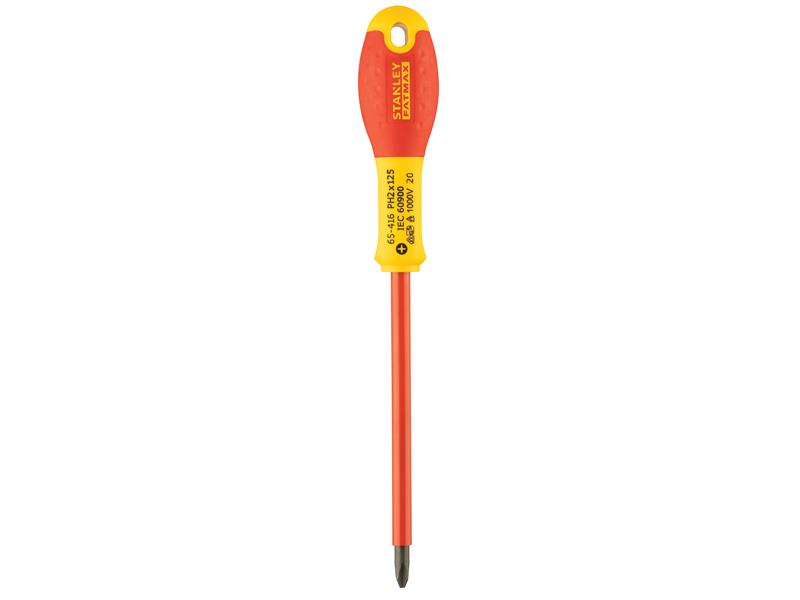 STANLEY® FatMax® VDE Insulated Screwdriver Phillips Tip PH2 x 125mm STA065416