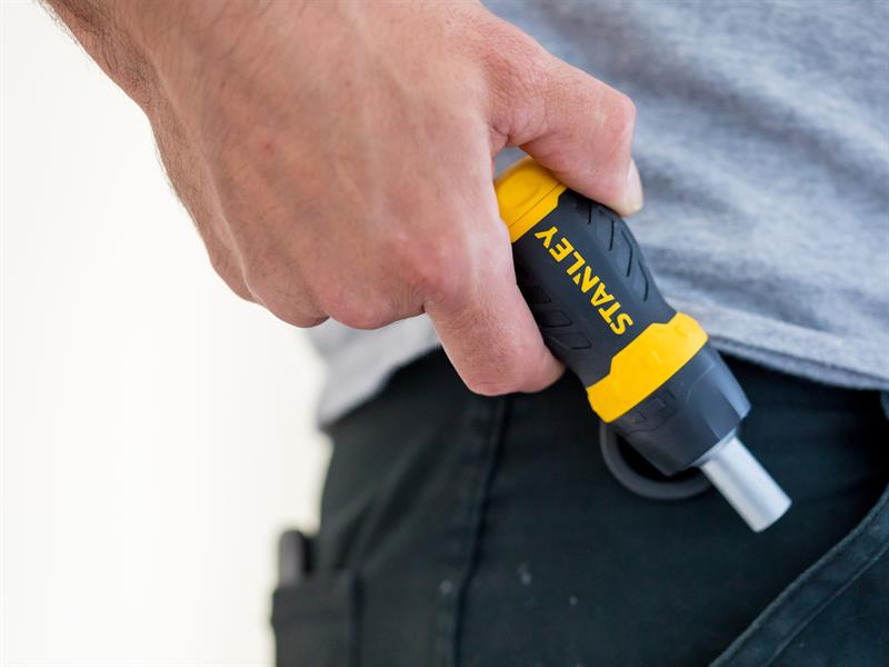 STANLEY® Multibit Ratchet Stubby & Bits STA066358