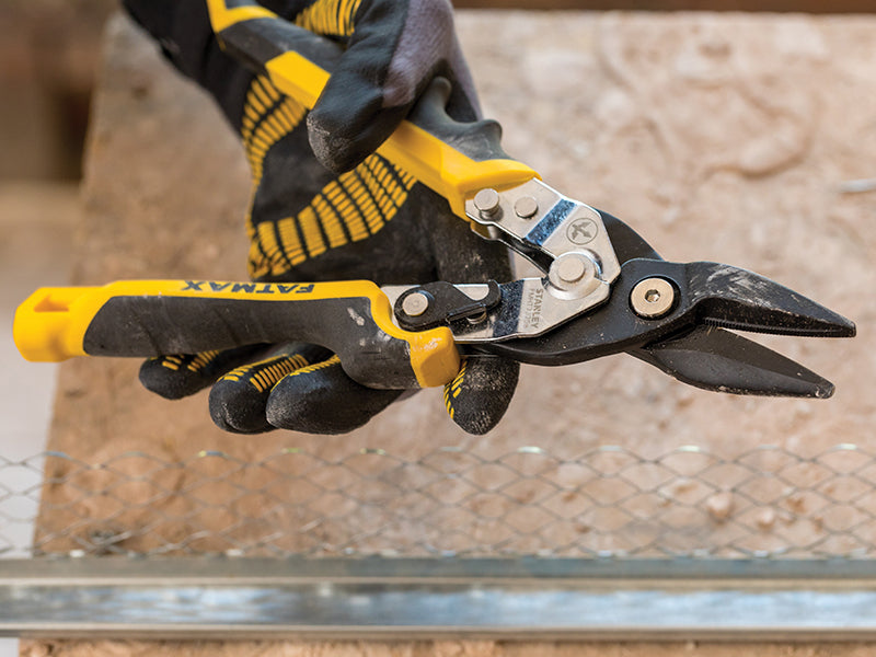 STANLEY® FatMax® Yellow Ergo Aviation Snips Straight Cut 250mm (10in) STA073756