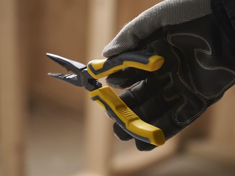 STANLEY® ControlGrip™ Long Nose Cutting Pliers 200mm (8in) STA074364