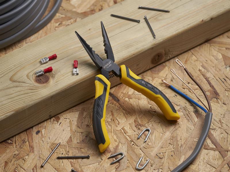 STANLEY® ControlGrip™ Long Nose Cutting Pliers 200mm (8in) STA074364