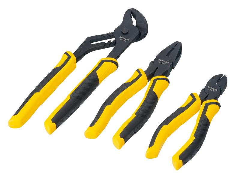 STANLEY® ControlGrip™ Pliers Set, 3 Piece STA074471
