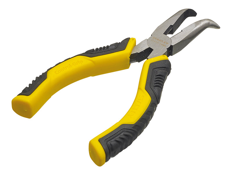 STANLEY® ControlGrip™ Long Bent Nose Pliers 200mm (8in) STA075066