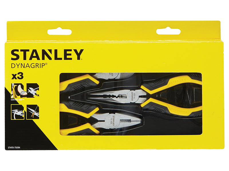 STANLEY® ControlGrip™ Pliers Set, 3 Piece STA075094