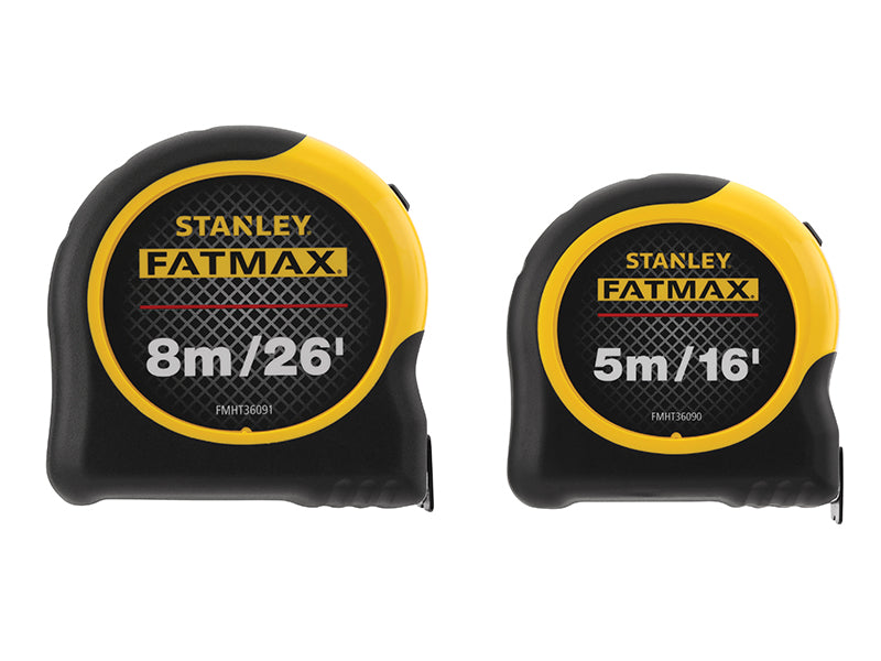 STANLEY® STA081745 FatMax® Classic Tape Twin Pack 5m & 8m (Width 32mm)