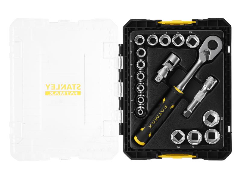 STANLEY 3/8in Metric Socket Set 18 Piece PRO STACK STA098102 FATMAX