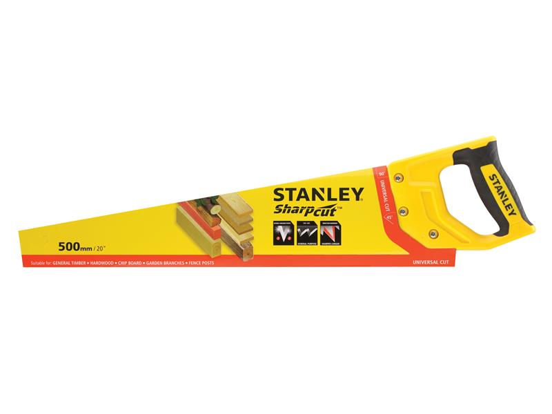 STANLEY® Sharpcut™ Handsaw 500mm (20in) 7 TPI STA120367
