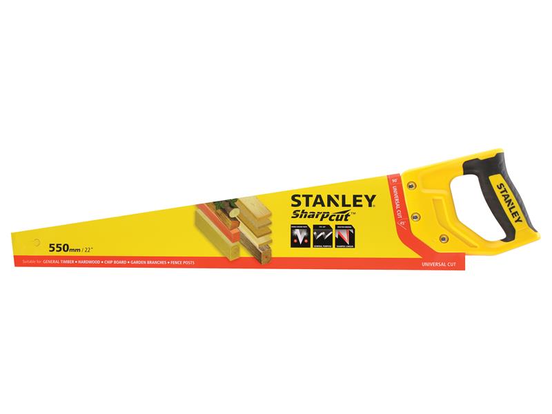 STANLEY® Sharpcut™ Handsaw 550mm (22in) 7 TPI STA120368
