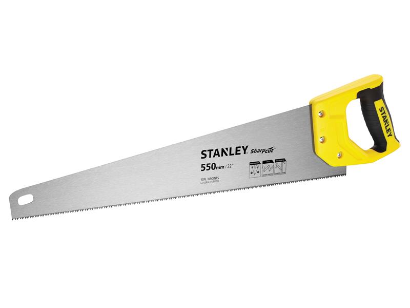 STANLEY® Sharpcut™ Handsaw 550mm (22in) 7 TPI STA120368