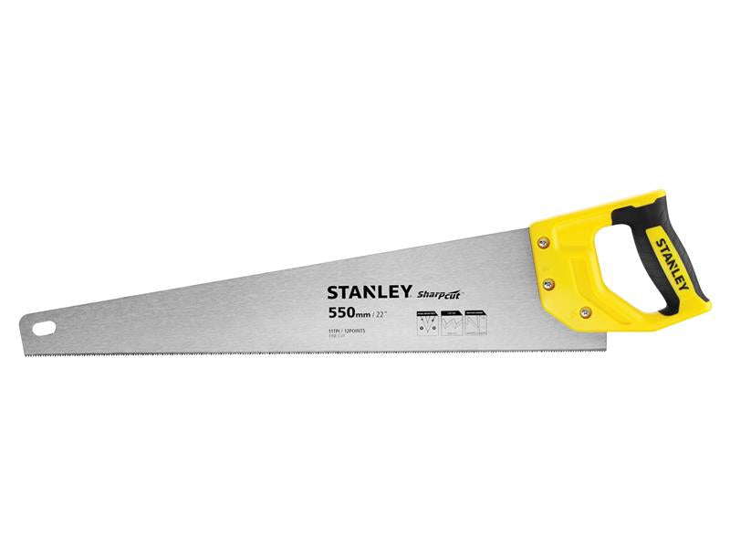 STANLEY® Sharpcut™ Handsaw 550mm (22in) 11 TPI STA120372
