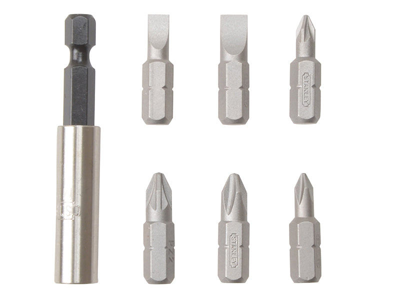 STANLEY® Slotted/Phillips/Pozidriv Insert Bit Set, 7 Piece STA168737