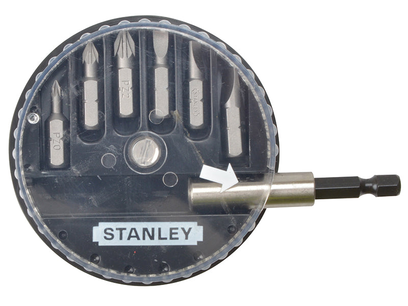 STANLEY® Slotted/Pozidriv Insert Bit Set, 7 Piece STA168738
