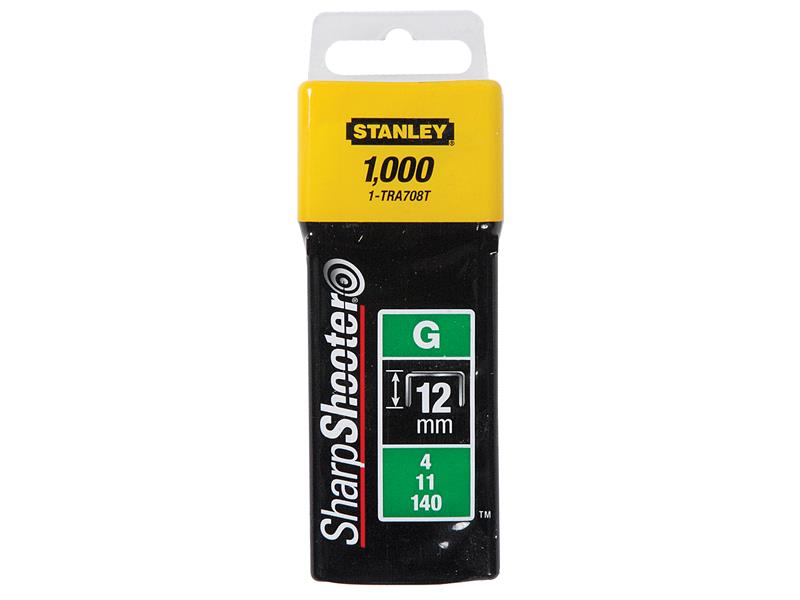 STANLEY® TRA708T Heavy-Duty Staples 12mm (Pack 1000) STA1TRA708T