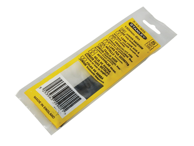 STANLEY® Junior Blades 150mm (6in) (Card of 5) STA315905