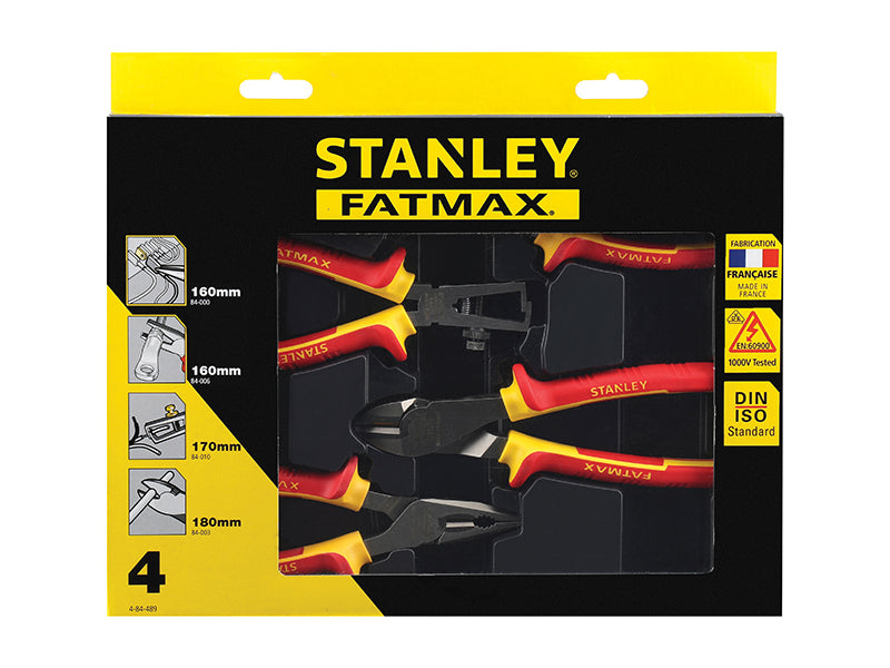 STANLEY® FatMax® VDE Pliers Set, 4 Piece STA484489