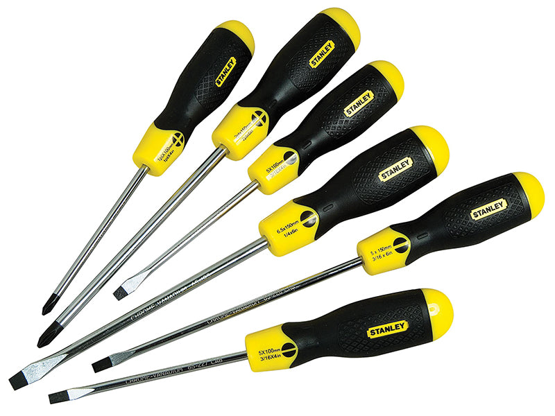 STANLEY® Cushion Grip Screwdriver Set, 6 Piece STA598001