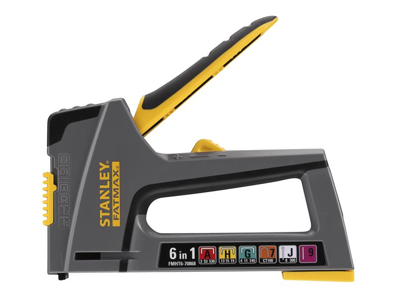 STANLEY 6 in 1 Multi Purpose Plastic Staple and Brad Nail Gun STA670868